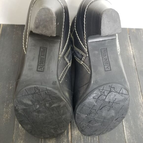 Pikolinos Black Leather Ankle Boots - Picture 11 of 15